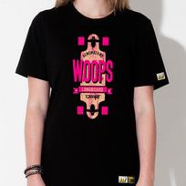 Doldol Woops-T-87 Skateboard Cat Oops Character Graphic T-Shirt Light Gray/M