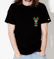 Doldol Ally_T-Shirts_06 Bicycle Camping Trip Deer Ellie Character Graphic T-Shirt Light Gray/M
