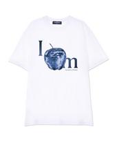 Astral Projection Apple Supima Cotton Round Neck Short Sleeve T-Shirt_White Xl