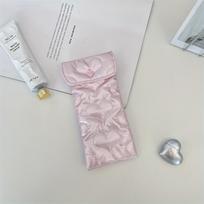 Bow shaped glasses storage bag, s' portable soft bag, Portable heart-shaped storage bag