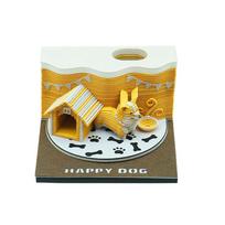 2025 3D Memo Pad Custom Corgi Dog Sticky Note Notepad Paper Bookmark Desk Decora Christmas Birthday Gift for Kids (as the picture,One Size)
