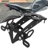 Motociklo galinio valstybinio numerio laikiklio laikiklis kronšteinas, galinis tvarkingas sparnas, skirtas YAMAHA MT-09 MT 09 MT09 2017-2022Year Black
