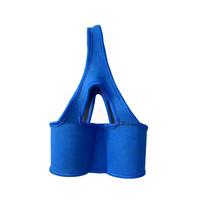 Neoprene Double Bottle Cover Collapsible Iced Coffee Cup Sleeve Cup Carrier Holder  Cup Accessories mėlyna