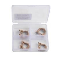 4pcs/Box Dental Rubber Dam Clamps Barrier Clips Resin Clip Autoclavable 134°C Large/ Small Dental Material Dentist Tools
