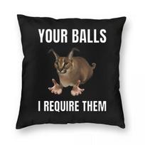 Big Floppa Big Cat Meme Cat In The Tub Pillowcase Soft Polyester Cushion Cover Decoration Pillow Case Cover Bedroom Square X 30x30cm šokoladas