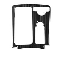 Carbon Fiber Console Cup Holder Panel Cover For Mercedes C-Class W204 2007-2013 black
