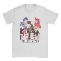 ZX TEE Malice Mizer Band Singer T Shirts Vintage T-Shirts Round Neck Rock Musician Tees Short Sleeve merchandise S