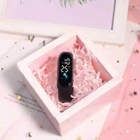 Fashion Astronaut LED Touch Waterproof Watch for Students juoda