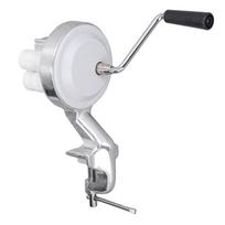 Manual Macaroni Maker Aluminium Alloy Silver Portable Hand Cranking Noodles Pressing Machine for Kitchen Restaurant