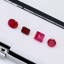 Hydrothermal Pigeon Blood Ruby Cabochons: Regenerated Accent Gemstones for Jewelry