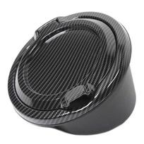 For Jeep Wrangler JL 2018 Up Aluminum Alloy ABS Gas Fuel Oil Tank Cap Cover Car Exterior Accessories, Carbon fiber pritned.
