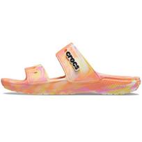 Crocs Classic Clog Marmuro rašto Paplūdimio šlepetės Unisex Šlepetės Papajos spalvos Daugiaspalvės 207701-83F 34-35