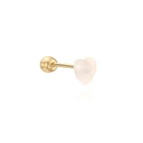 LLOYD White Onyx Heart Piercing LPTN3021T 10k