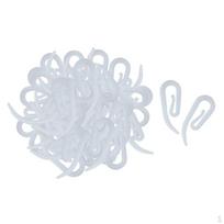50vnt./100vnt. Plastikinis užuolaidų kabliukas karnizo laikiklis voniai/miegamajam A 100pcs