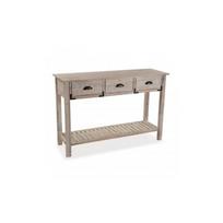 Console bois 3 tiroirs MURAD - VERSA - Meuble de séjour - Marron - Contemporain - Design