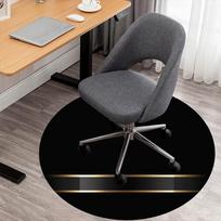1PC Black Circle Office Round Area Rug, Under Office Chairs Bedroom Living Room Home Decor,Carpet for Office, -1110291 80cm by 80cm