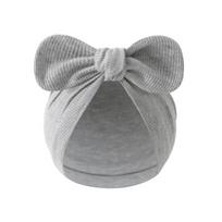 2025 Baby Bonnet Hat Cotton Breathable Newborns Fetal Caps Fashionable Brimless Hat Soft Bonnet Trend Headwear pilka spalva