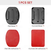 Flat Curved Adhesive Mounts Sticker Mount for GoPro 13 12 11 10 Insta 360 X5 X4 SJCAM DJI Action 5 Pro Camera Go Pro Accessories Universal