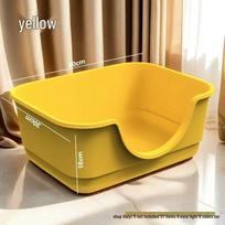 Extra Large Splash-Proof Semi-Enclosed Cat Litter Box for Maine Cats Quality Guaranteed with Damage Compensation