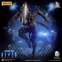 Sandėlyje Originalus 52toys 18cm Ateivis Xenomorph Yoshi 1/12 Mastelio Veiksmo Figūrėlė Kolekcionuojamas Modelis Kalėdinė Dovana Stalo Dekoracija blue