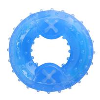 circular Dog Cooling Toy Soft Rubber Frozen Chew Toy Durable Cooling Chew Toy  Summer Ring Freeze Toy