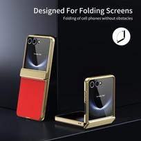 For Samsung Galaxy Z Flip 7 6 5 4 3 AG Matte Vacuum Plating Hinge Full Protective Glass Front Film Drop Resistant Phone Case For Galaxy Z Flip 7