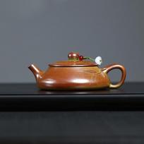 Chinese Yixing Purple Clay Teapot Bamboo Leaf Zisha Tea Pot Handmade Beauty Kettle Household Tea Set Tradition Teaware 120ml