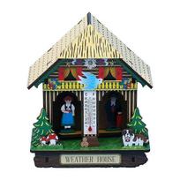 Sunny Rainy Box Indoor Accurate Thermometer Home Barometer House Hygrometer Plastic Hanging Weather