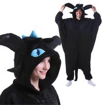 Piżama Onesie Kigurumi Przebranie Szczerbatek Niebieski Xxl: 185 - 195Cm
