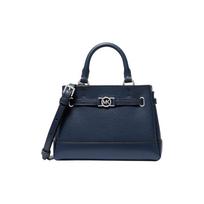 Michael Kors Mini Leather Shoulder Bag With Metal Details Women Handbags Navy-Blue 35F4S6RC0T-NAVY Shopping Bag Set(Basic Set+Shopping Bag)