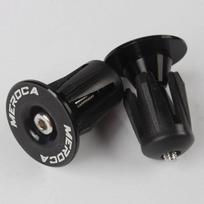 1 Pair 34mm Aluminum Alloy Bicycle Bike Handlebar Grips  Handle Bar End Plugs juoda