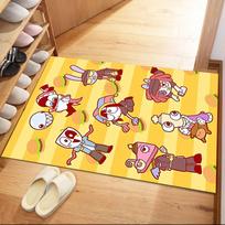 Cute The Amazing Digital Circus Theme Square rugs are a great choice for living rooms, bedrooms, home décor, and as gifts. 40cmx60cm