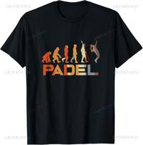 Padel Player Coach Gift for Fan Padel Evolution Vintage TShirt Custom Printed Graphic T Shirts Unisexs T Shirt Camiseta S