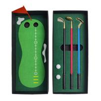 1 Set Mini Golf Pen Course Stress Reductive Golf Mini Set Highly Relief Putting Green