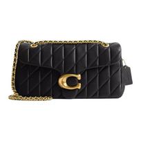 COACH Tabby 33 Quilted Tabby Push-Lock Closure Nappa Leather Crossbody Shoulder Bag Large Women's Brass and Black juoda