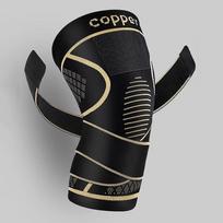 Copper Knee Braces with Strap for Knee Pain Women and Men, Knee Compression Sleeve for Arthritis, ACL, Meniscus Tear M
