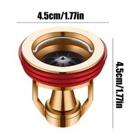 Floor Drain Backflow Preventer Anti-Odor Floor Drain Odor-Proof Smell Stoper Copper Bathroom Accessories For Laundry Pipes Sewer raudona