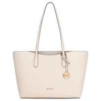 MICHAEL KORS ARDEN Logo Cowhide Tote Shoulder Bag Large Women's Beige smėlis