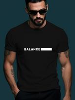 Balance Trendy Streetwear Summer Casual Round Neck Short ... M
