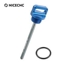 NICECNC Raptor 700 Oil Dipstick Aluminum Alloy For Yamaha YFZ450 Raptor 700R 700 YFM700 YFM700R ATV Accessories mėlyna