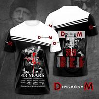 Depeche Mode 43 Metai Memento Mori Pasaulinis Turas 3D Marškinėliai S dydis iki 5XL 2F1203 S
