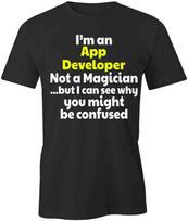 I'M AN APP DEVELOPER TShirt Tee Short-Sleeved Cotton TECH CLOTHING S1BSA473 XXXXL