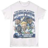 Big League Chew Ball Players Bubble Gum Blue Team Collage Men's T Shirt M
