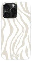 Telefono dėklas Mio Sandy Zebra, Apple iPhone 15 Pro, balta sp./pilka sp./smėlio sp.