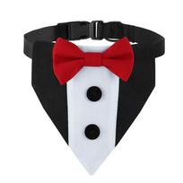 Adjustable Dog Bandana with – Bib and Tie Scarf for Large Dogs L