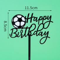 Berniuko dovanėlė Futbolo vakarėlio torto viršus Dekoracija Futbolo papuošalams Cakedecor