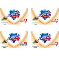 Safeguard Coconut Oil Scented Bar Soap, 100g x 4-pack