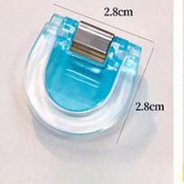 Aesthetic Clear Binder Clips Colorful Plastic Clamps for Office School Scrapbooking Reusable Chip Clips for Snacks