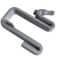Water Bucket Rim Bracket Anti-overflow No Drill Universal Bucket Edge Mount Hanging Bracket Attachment Fits Car Washer Gardening Hose pilka