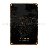 Tampere Finland Metal Plaque Poster Design Party Garage Custom Garage Tin Sign Poster 20x30cm（7.8x11.8inch）